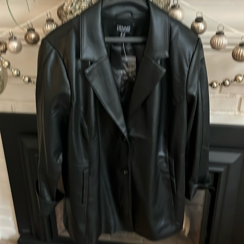 Faux Leather jacket, 1X